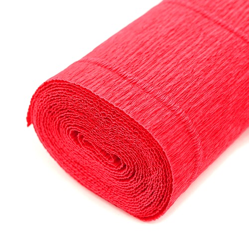 Taliansky krepový papier 582 malinovo červený