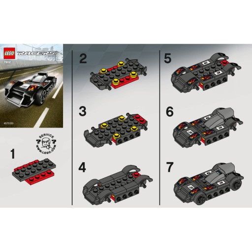 Lego manuál - Le Mans Racer 7802