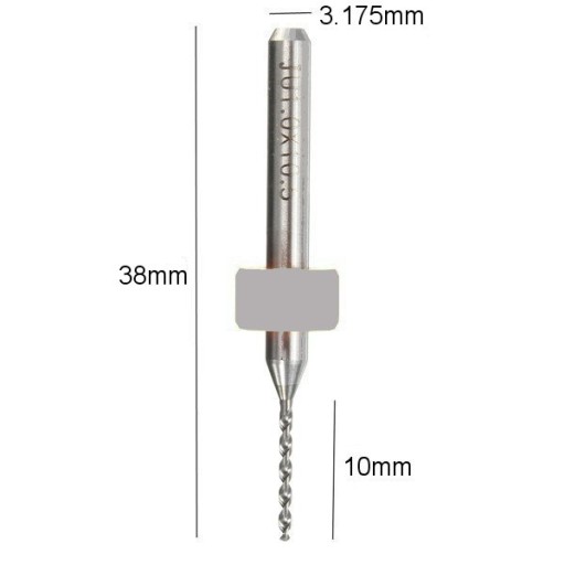 10ks MINI VŔTAČKY 0,9mm PRESNÉ CNC WIDI