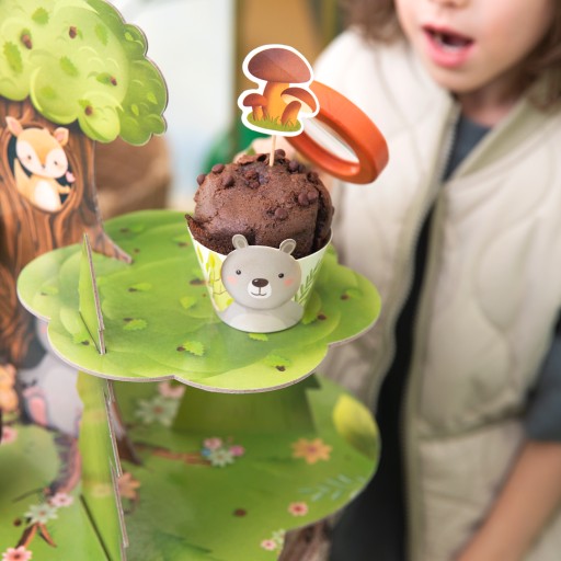 Podložky na muffiny Forest Friends, 6 ks