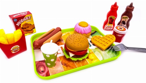LT169 ZÁSOBNÍK NA HRAČKY NA HRAČKY RÝCHLY DREVENÝ HAMBURGER