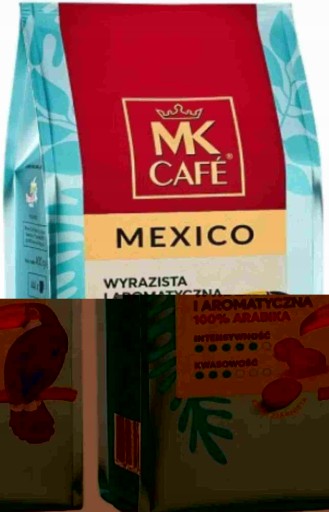Zrnková káva MK CAFE MEXICO ARABICA 400g STRAUSS
