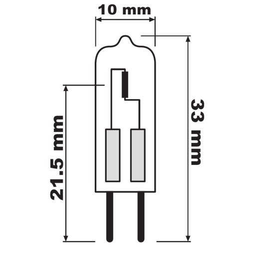 G4 CAPSULE 10W 140LM Žiarovka OSRAM DO RÚRY