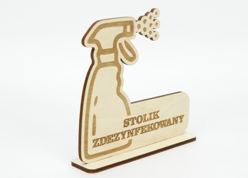 TABUĽKA na stôl dezinfikovaná S LOGOM