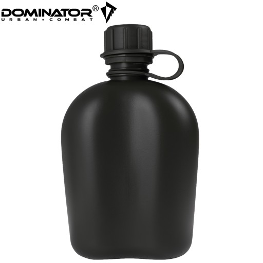 Vojenská turistická fľaša na vodu Dominator 1QT 1L čierna