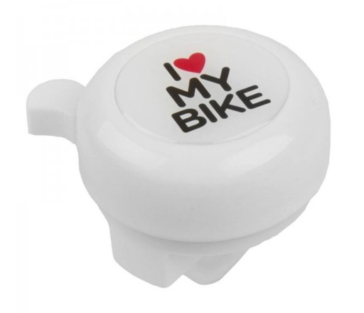 MILUJEM SVOJ BICYKEL Bicykel Bell White 3D M-WAVE