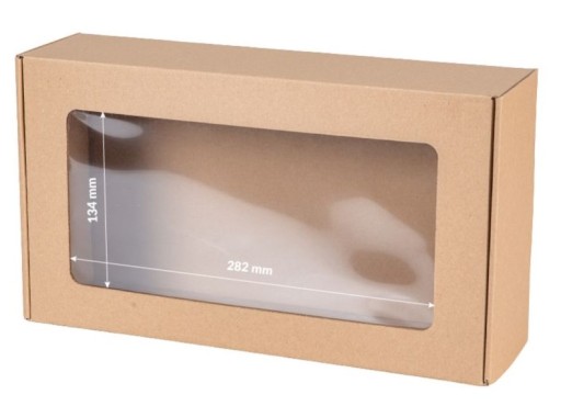 KRABIČKA S OKIENKOVÝM KARTÓNOM 35x20x10 DARČEKOVÉ BALENIE