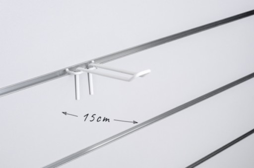 Dvojháčik na Space Wall, biely drôt, 25 cm