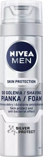 NIVEA MEN SILVER PROTECT pena na holenie, 200 ml