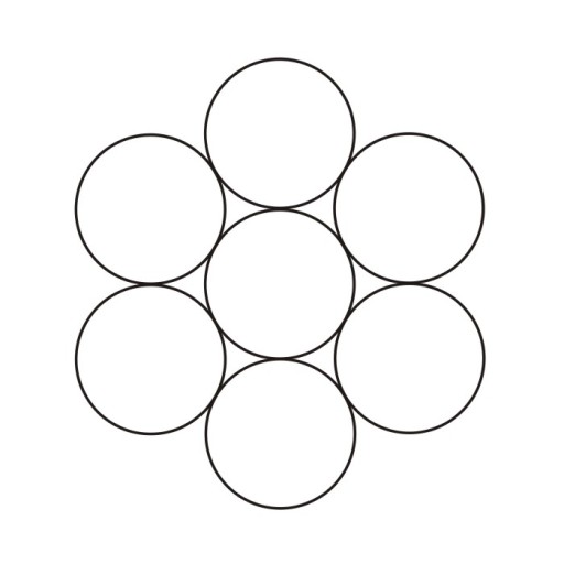 Oceľové lano pozinkované, 1mm, 1x7, pozinkované, 10m