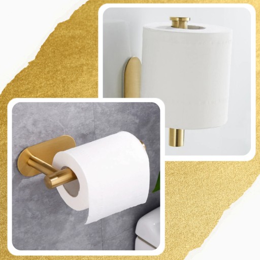 SAMOLEPIACI DRŽIAK NA TOALETNÝ PAPIER ZLATÝ LOFT