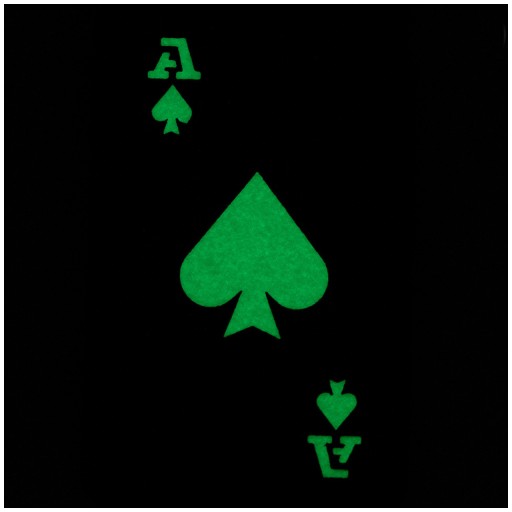ACE OF SPADES AKO PIK M-Tac FLUO OLIVOVÁ NÁPLATA ZNAKU