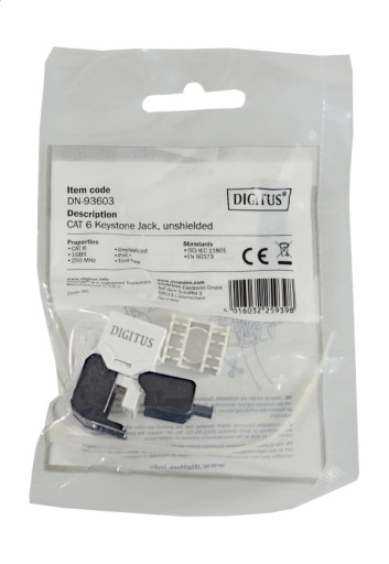 DIGITUS Socket Keystone Modul RJ45 UTP Cat.6