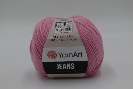YARNART JEANS priadza 36 ružová