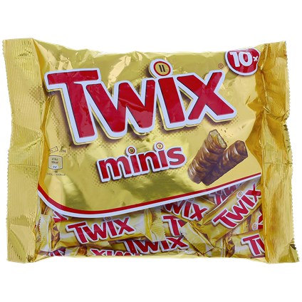 Tyčinky Twix mini tyčinky 10 kusov 227g
