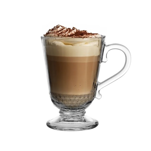 Pohár na stopke, hrnček na kávu latte Altom Design Sienna Perełki 320 ml
