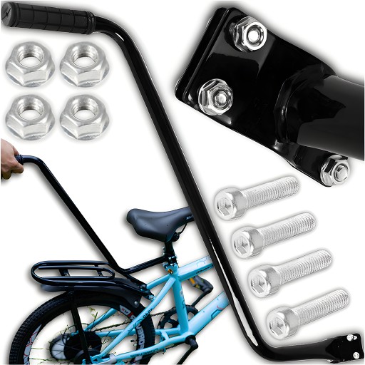 RÚČKA, NÁVOD NA UČENIE BICYKLA, PRÍTLAČKA, NÁDRŽ BICYKLA