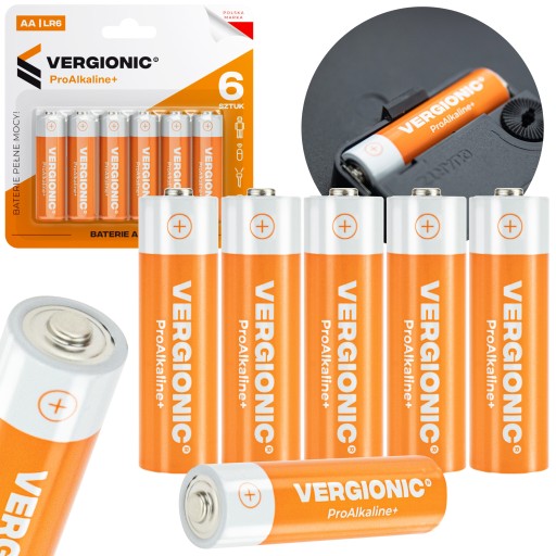 Alkalické batérie 6 ks AA R6 Sticks Strong 1,5V 50 mm × Ø14