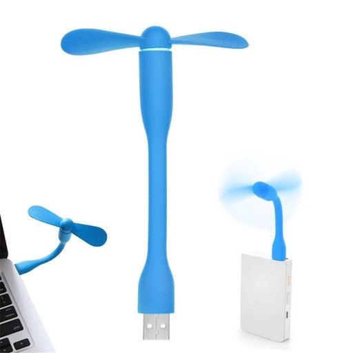 USB VENTILÁTOR SILIKÓNOVÝ VENTILÁTOR PRE LAPTOP, TELEFÓN, POČÍTAČ POWERBANK