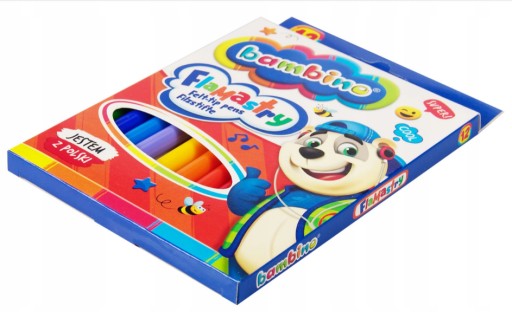 Bambino fixky, 12 farieb, fixky, fixky, sada