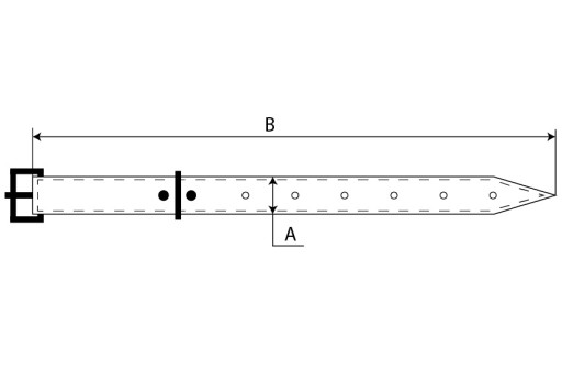 Kožený obojok s filcom pre psa 18x500 mm hnedý