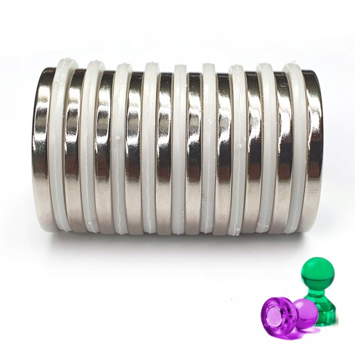VALEC NEODYMOVÝ MAGNET 15x1 mm SILNÝ - 10 KS