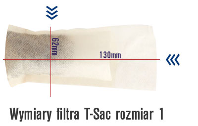 T-SAC 1 Papierové filtre na varenie čaju T SAC