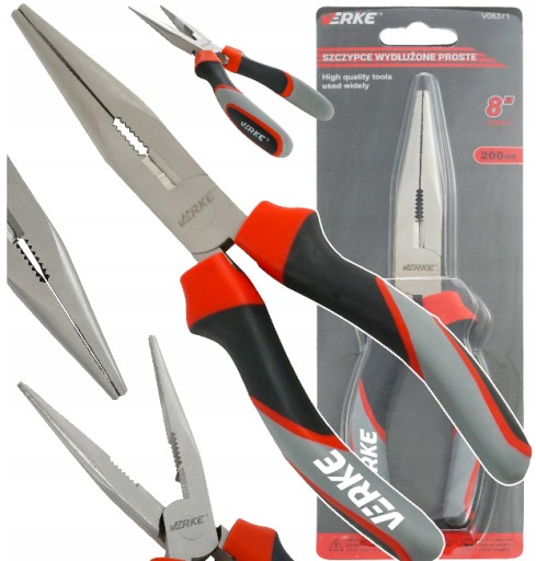 PREDLŽENÉ KLIEŠTE ROVNÉ 8'' 200 MM VERKE