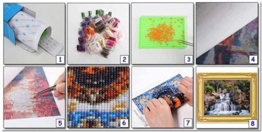 Diamantová maľba Diamantová vyšívacia mozaiková sada 5D