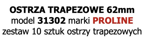 TRAPÉZOVÁ ČEPEL 61*0,6MM-SK5-10 KUS DÁVKOVAČ