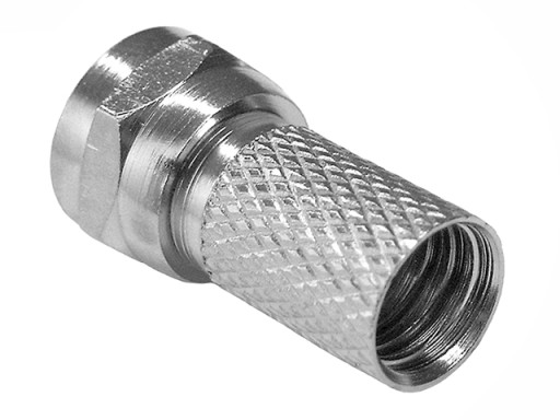 F 75Ohm skrutkovacia zástrčka antény 6,8/20mm 10 ks