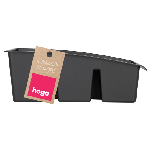KUCHYŇSKÝ ORGANIZÁTOR NÁDOBA NA KORENIE PRIESTORY NA BYLINKY 25x15CM ČIERNA