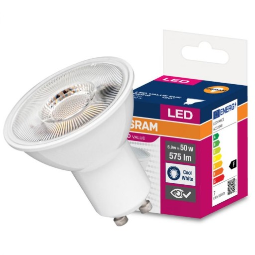 GU10 LED žiarovka 6,9W 120° neutrál 4000k OSRAM