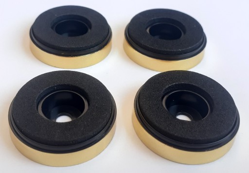 4x POUZDRO NOHY, priemer 30mm, PEVNE ZLATO