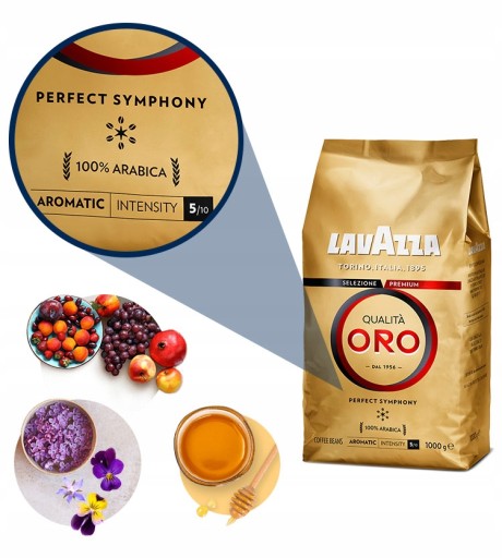 ZRNKOVÁ KÁVA Arabica Lavazza Qualità Oro Zrnková káva pražená 250 g