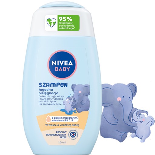 NIVEA BABY ŠAMPÓN PRE DETI JEMNÁ STAROSTLIVOSŤ od 1. dňa života
