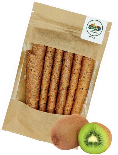 OVOCNÉ VALCE Kiwi 50g Prírodná kiwi ovocná desiata pre deti