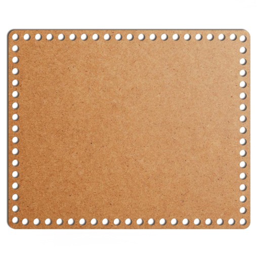 šedý základný košík dno 28x34cm HDF obdĺžnik