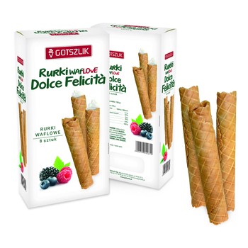 Gotszlik Dolce Felicita oblátkové trubičky 136g 8 ks.
