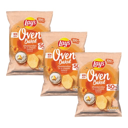 Lay's Oven Pečené líšky v smotanovej omáčke 3x 110g