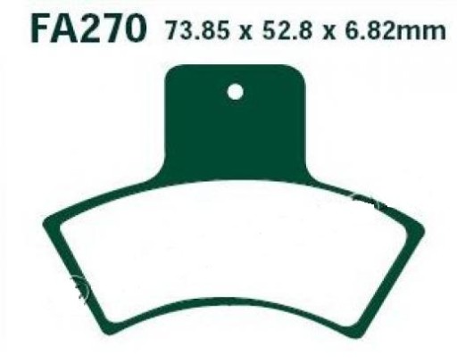 Zadné brzdové platničky 22111 Linhai CF Moto 260 30