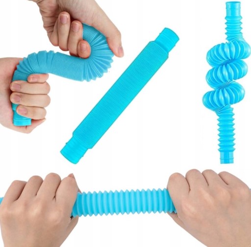 Pop Tubes Sensory Squishy Tubes Antistresová hrubá XXL hračka 6ks