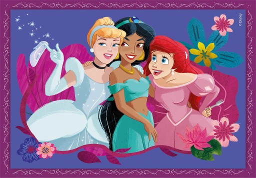 PUZZLE 4V1 DISNEY PRINCESSES 4 puzzle 21517