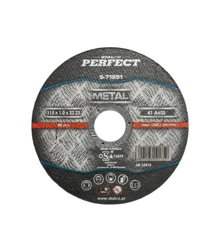 Kovový kotúč 115x1,0 mm Perfect s-71651 STALCO