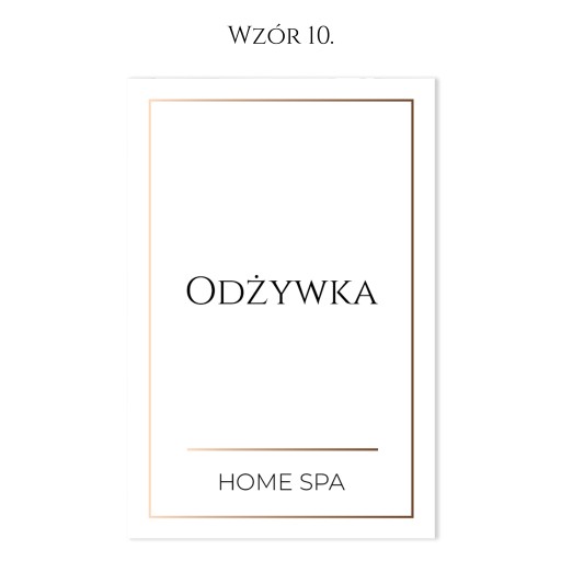 BIELY kozmetické nálepky šampón kondicionér 500ml