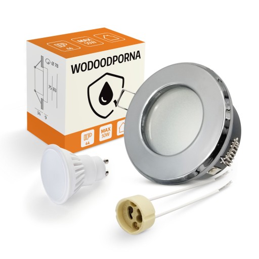 Držiak HALOGEN EYEBALL na podhľad, vonkajší CHROME