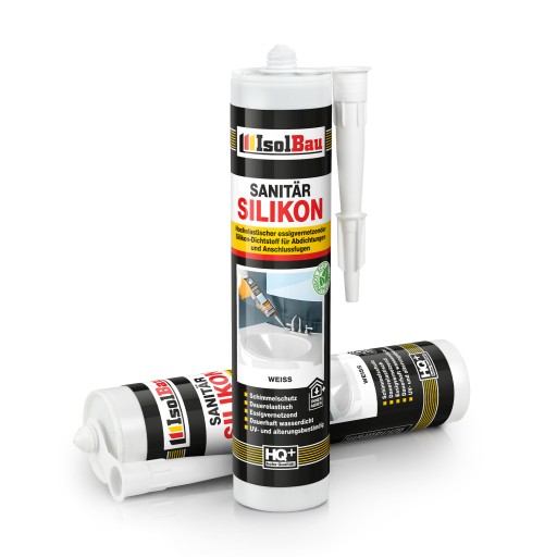 ISOLBAU Sanitárny silikón Biely 300 ml