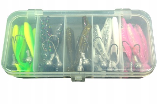 Prívlač SET 25 FL LURE 10 hláv + KRABIČKA BRIEDKA PIKE M 5,5cm