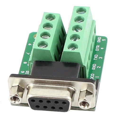 545 RS232 DB9 koncový adaptér samica