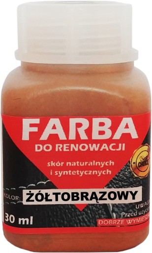 RENOVAČNÁ FARBA KOŽE ŽLTO-HNEDÁ 30ml